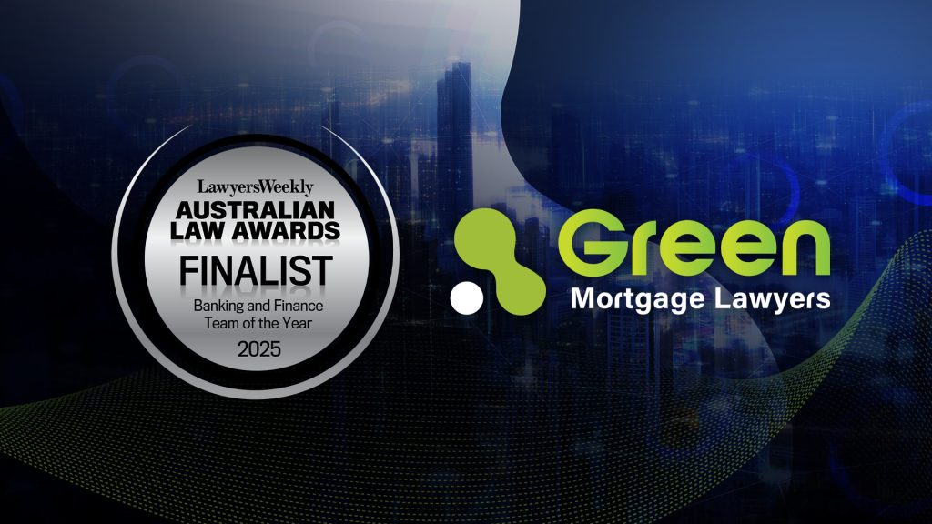 Green Mortgage Lawyers Named Finalist in 2025 Australian Law Awards